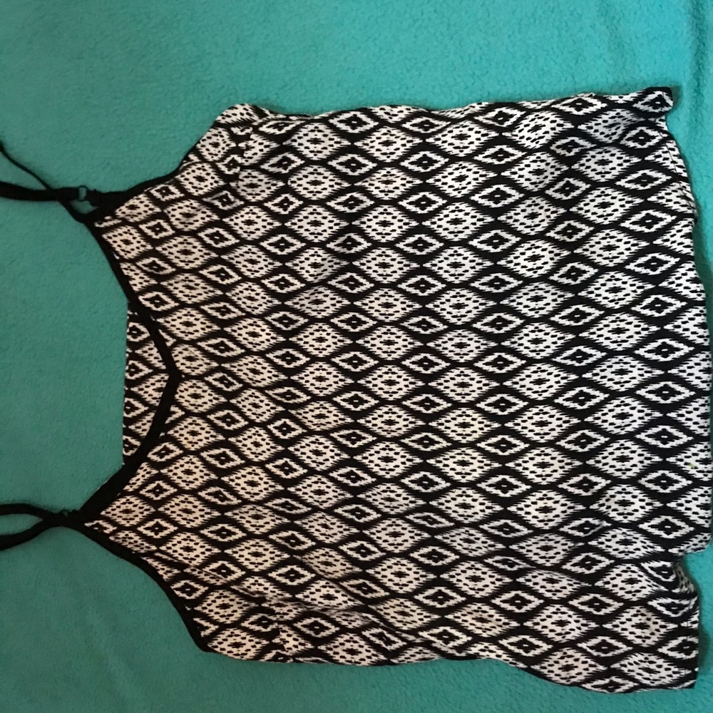Black and white tank top